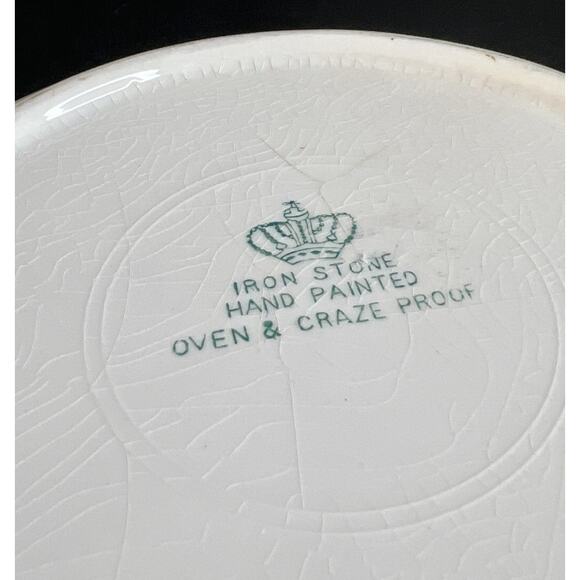 VTG Hand Painted Vegetable/Salad Bowl Ironstone Los Angeles Made In USA 10 Inch - Picture 9 of 9